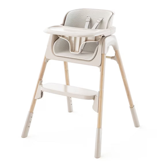 4-in-1 Baby Feeding Chairs with Detachable Dishwasher Tray for Babies and Toddlers Easy Clean High chair Beige