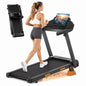 Portable 15% Incline Folding Treadmill for Home, 3.0HP Motor, 400LB Capacity, Walking Pad with Handrails & 3 LED Displays