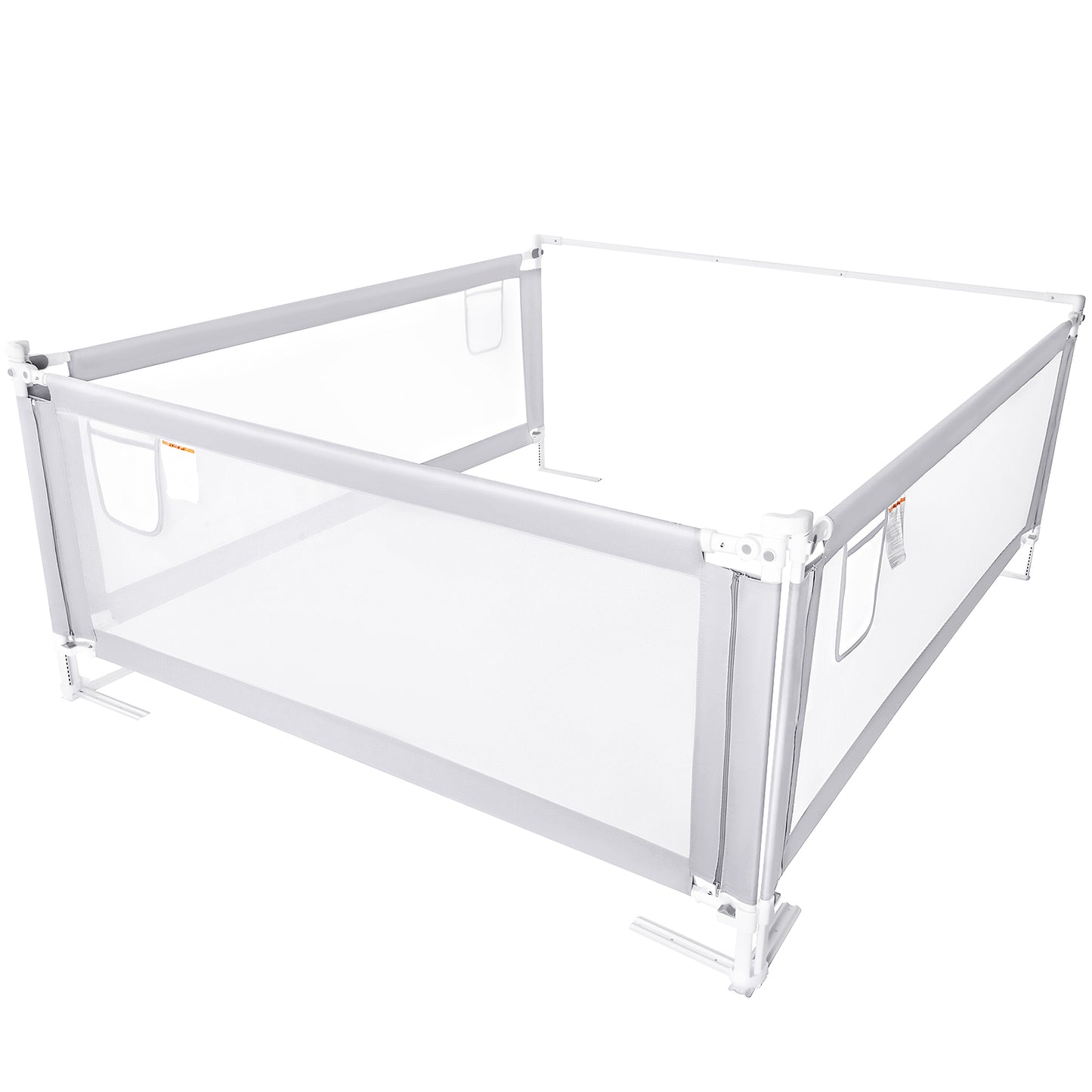 Fodoss Toddler Bed Rail – Long Safety Bed Guard for Kids – 30 Height Adjustable for Kingsize Beds Includes Includes 1 Headboard Pole(3 Pack)